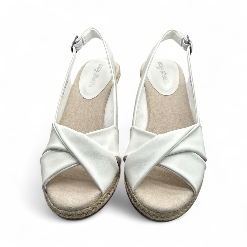 New in box, Easy Street Maureen Espadrille Wedge Sandal - Picture 2 of 5